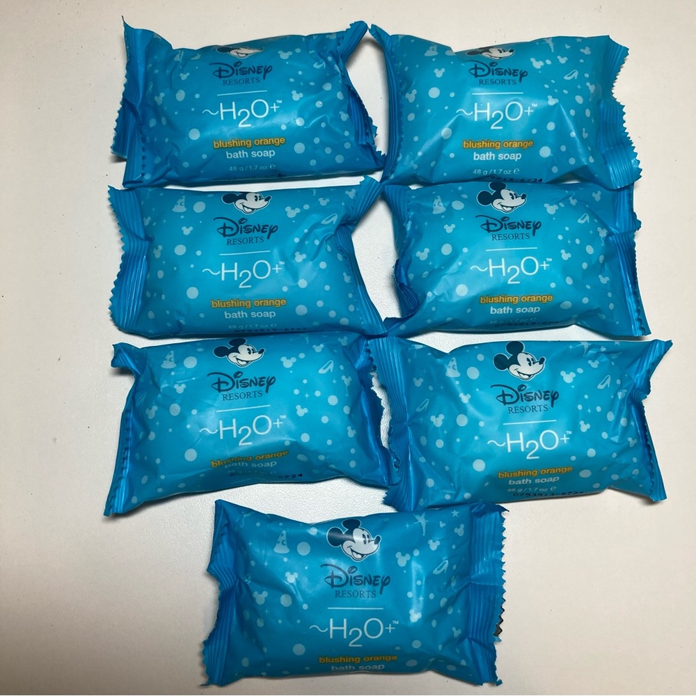 Disney Resorts H2O+ Blushing Orange Bath Soap - Lot of 7